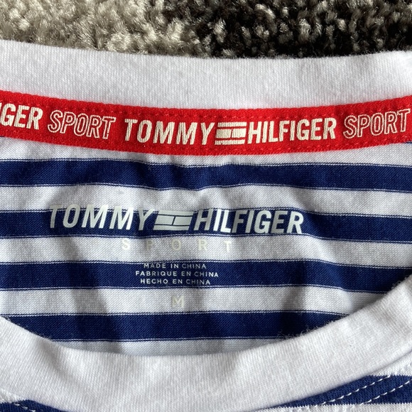 Tommy Hilfiger Short-sleeved Cotton Striped T-shirt NWOT - Picture 2 of 5
